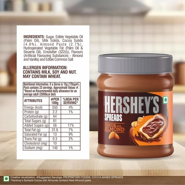 Hershey's Spread Cocoa With Almond, 150 G