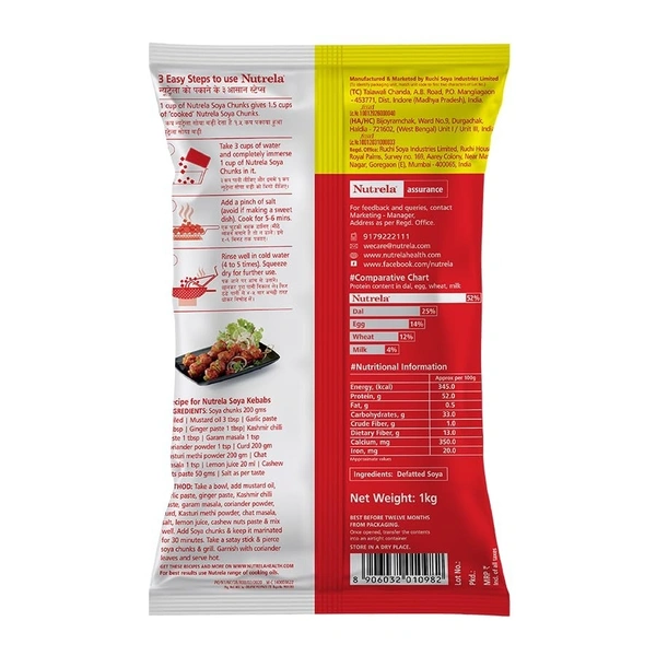 Nutrela Ruchi Nutrela Soya Chunks 1 kg