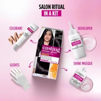 L'oreal Paris Casting Creme Gloss Ebony Black Hair Colour, 72 ml
