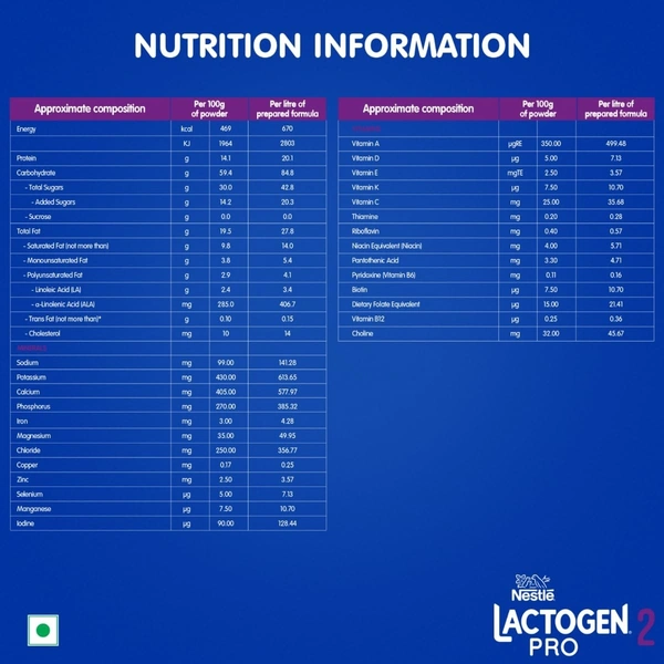 Lactogen Stage 2 Baby Formula Powder After 6 Months Upto 12 Months, 400 g