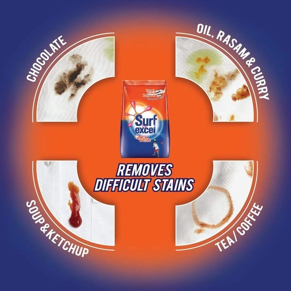 Surf Excel Quick Wash Detergent Powder 500 g