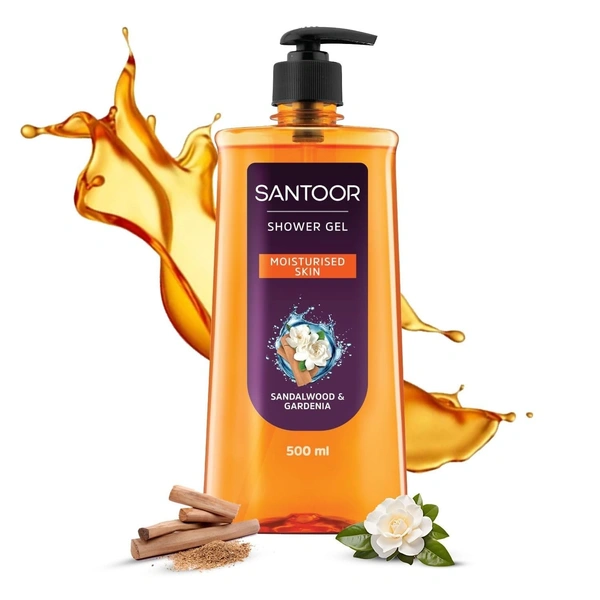 Santoor Sandalwood & Gardenia Shower Gel 500 ml