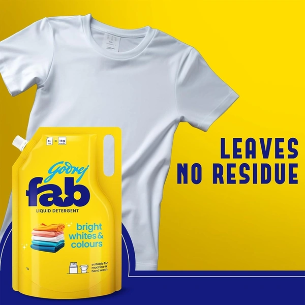 Godrej Fab Liquid Detergent Pouch 1L
