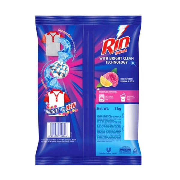 Rin Refresh Detergent Powder 1 kg