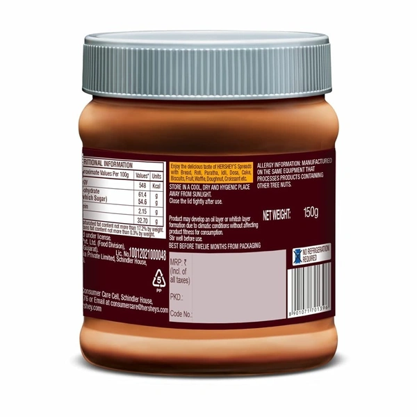 Hershey's Spread Cocoa With Almond, 150 G