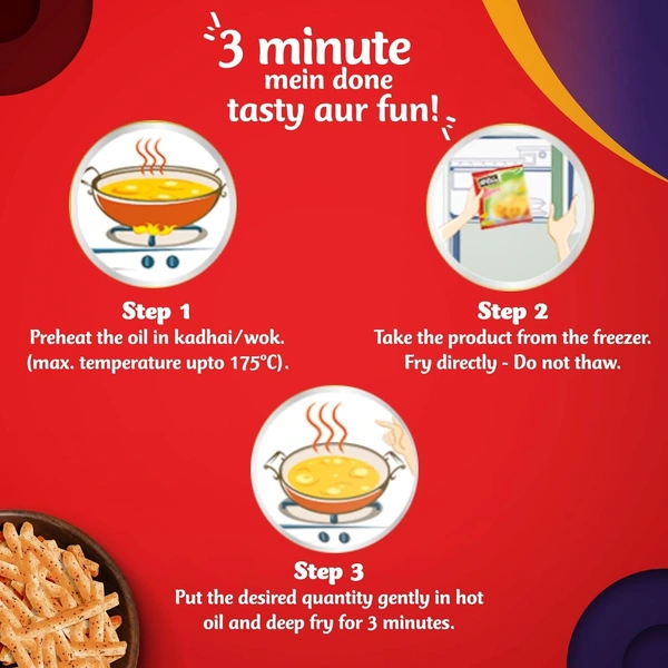 McCain Pepper Crunch Frozen French Fries 420 g