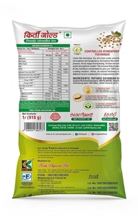 Kirti Gold Refined Soyabean Oil Pouch, 1 L