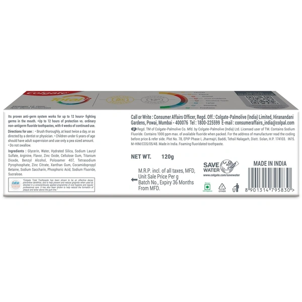 Colgate Total Sensitive Tooth Paste 120 g