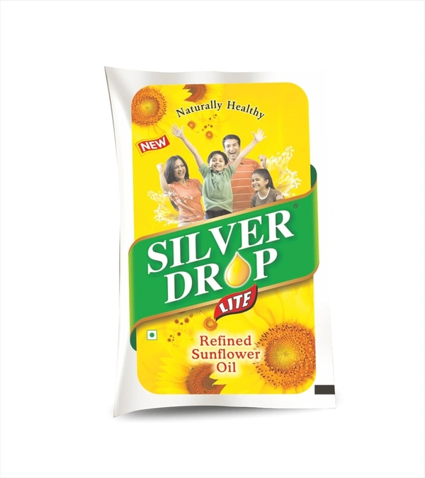 Silverdrop Refined Sunflower Oil Pouch, 1 L