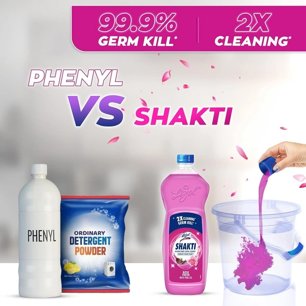Lizol Shakti Rose Fresh Floor Cleaner 900 ml