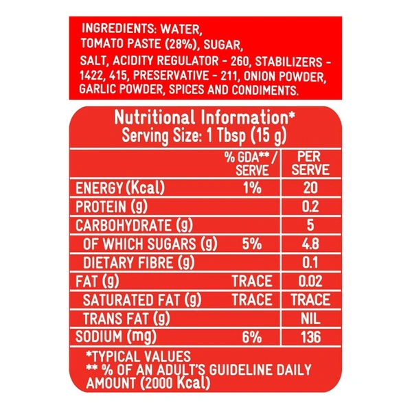 Kissan Tomato Ketchup 1 Kg