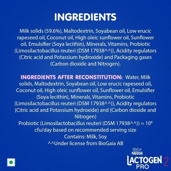 Lactogen Stage 2 Baby Formula Powder After 6 Months Upto 12 Months, 400 g