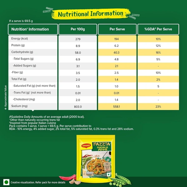 Maggi Pazzta Masala Penne 65 g