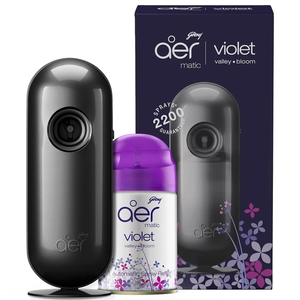 Godrej Aer Matic Freshener Fresh Violet, 225 ml