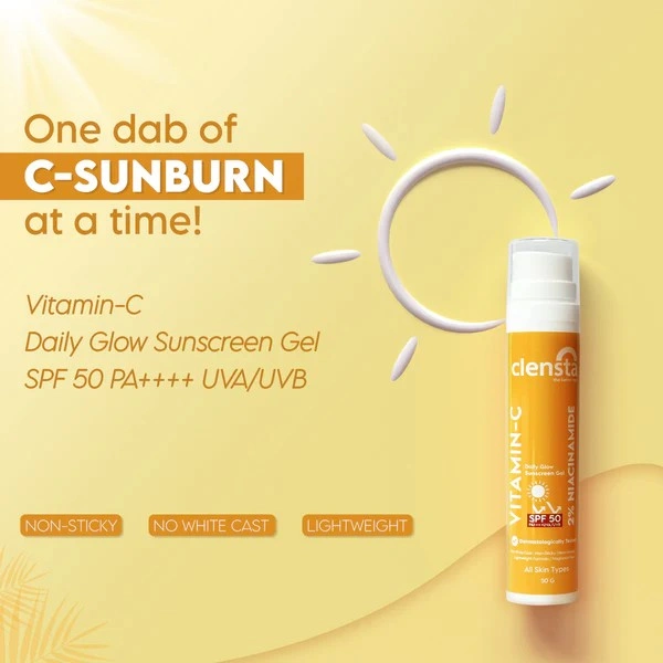 Clensta Vitamin C Sunscreen gel SPF 50+++ 50g