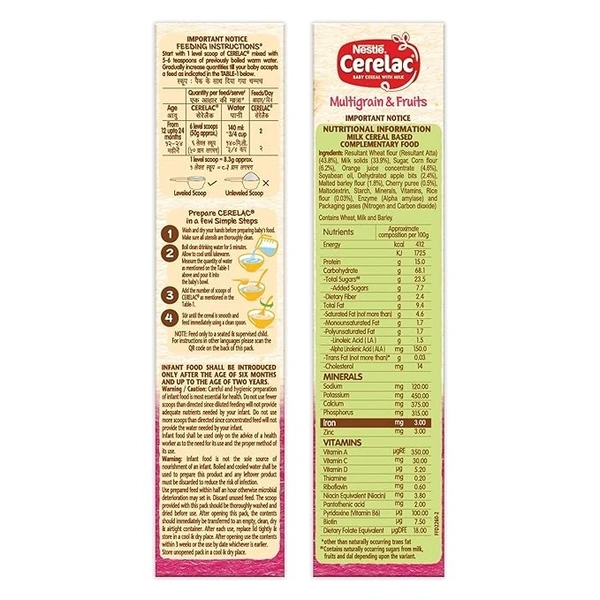 Cerelac Stage 4 Multigrain & Fruits Baby Food 300 g
