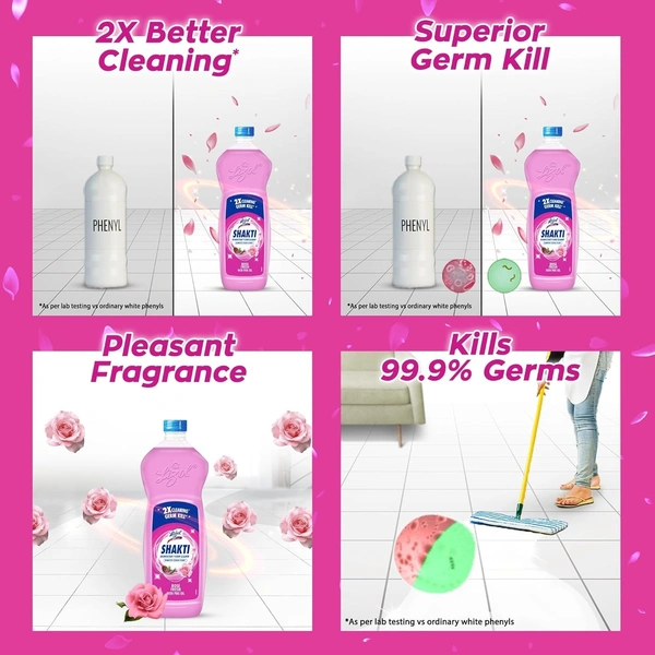 Lizol Shakti Rose Fresh Floor Cleaner 900 ml