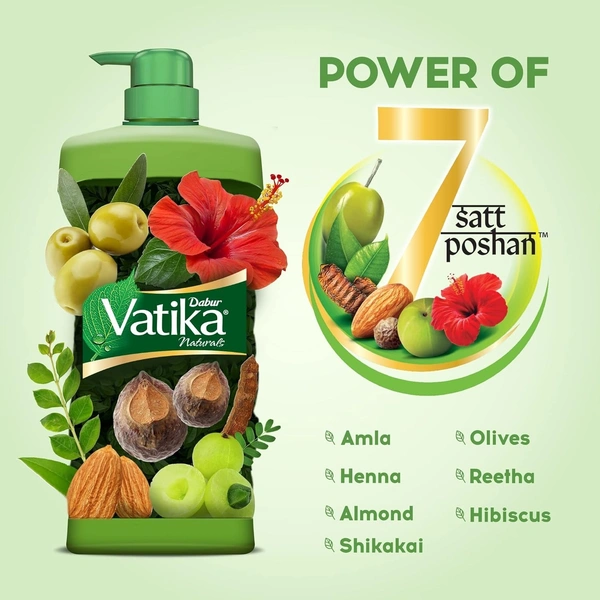 Vatika Shampoo Health Shampoo, 340 ml