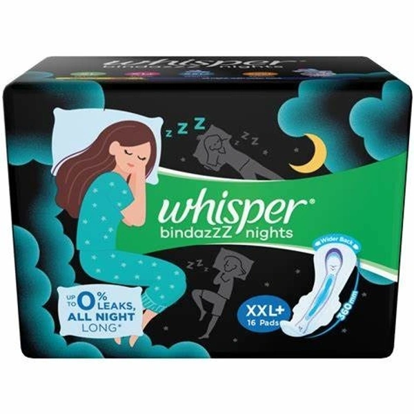Whisper Ultra Nights XXL+ Sanitary Pads 16 N