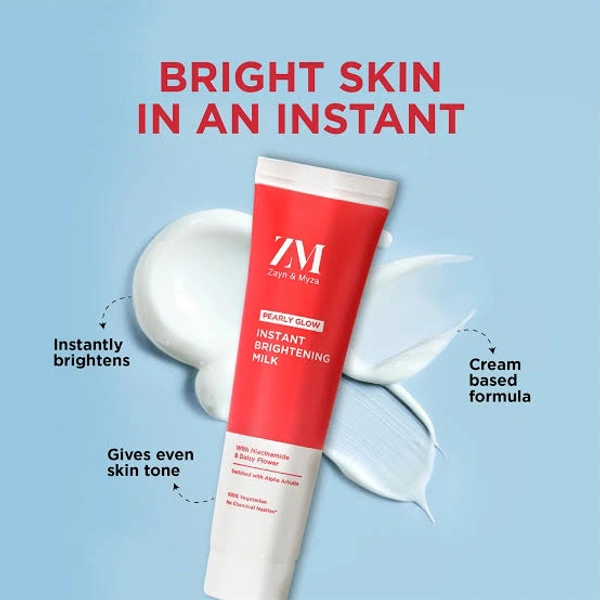 Zayn And Myza Pearly Glow Instant Brightening Milk 25 ml