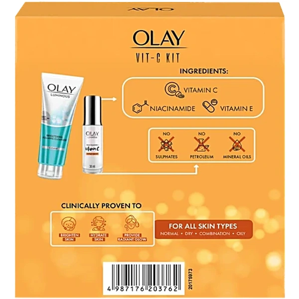 Olay Luminous Vitamin C Super Serum 30ml+ Cleanser