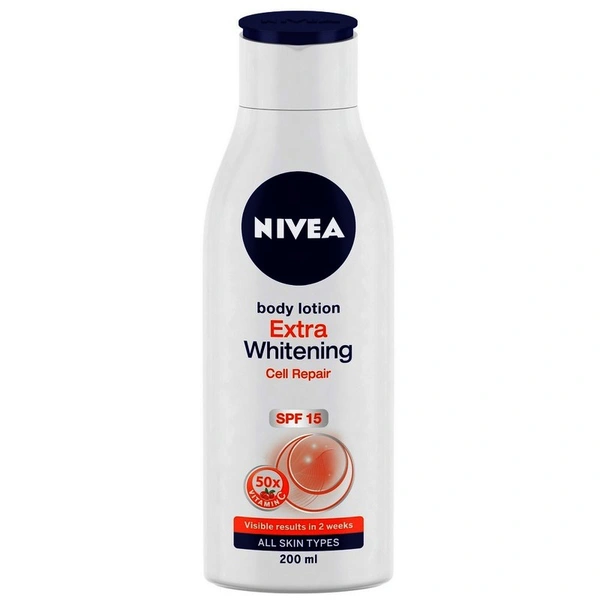 Nivea Whitening Body Lotion Spf 15, 200 ml