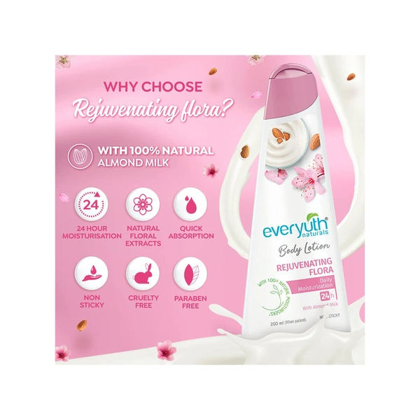 Everyuth Naturals Rejuvenating Flora Body Lotion 500 ml