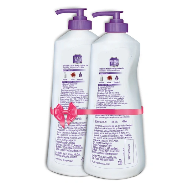 Boroplus Doodh Kesar Body Lotion 400 ml + 400 ml