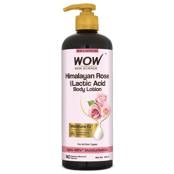 Wow Himalayan Rose With Lactic Acid Body Lotion 400 ml