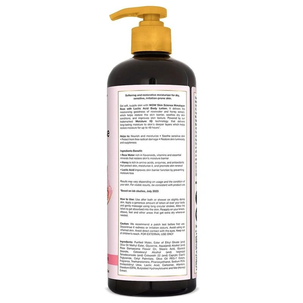 Wow Himalayan Rose With Lactic Acid Body Lotion 400 ml