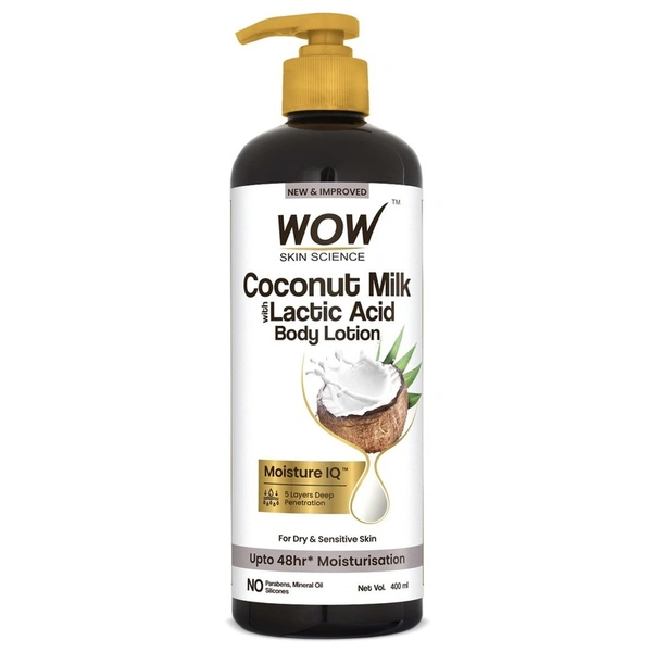 Wow Coconut Milk With Lactic Acid Body Lotion 400 ml