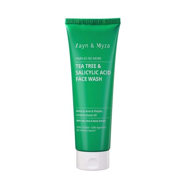 Zayn And Myza Tea Tree And Salicylic Acid Tube Face Wash
