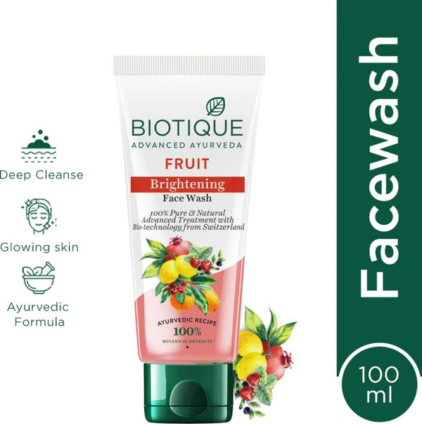 Biotique Fruit Brightening Facewash100ml