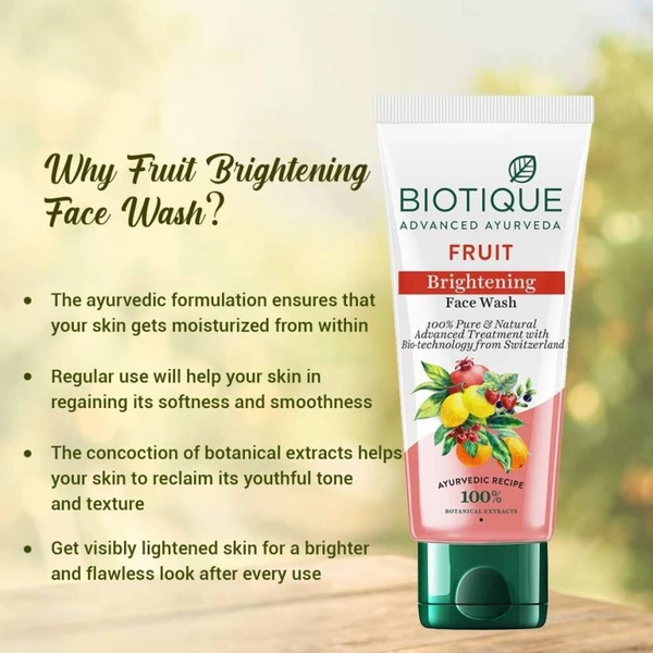 Biotique Fruit Brightening Facewash100ml