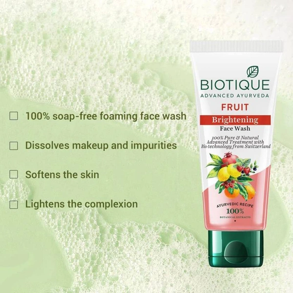 Biotique Fruit Brightening Facewash100ml