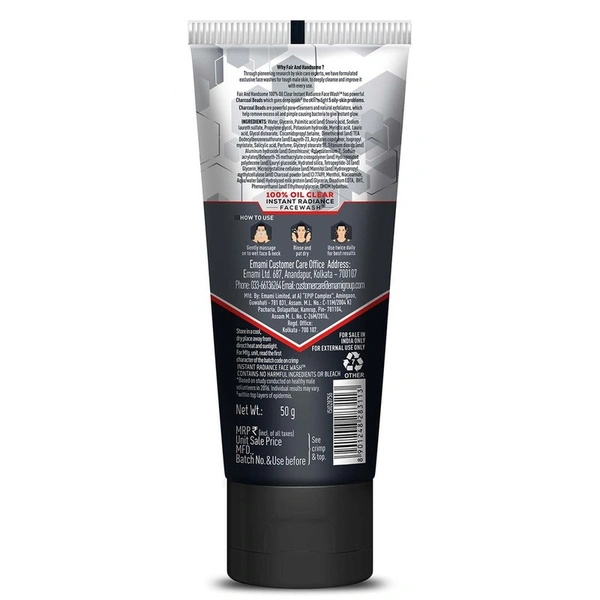 Fair And Handsome Oil Clear Instant Radiance Face Wash 50 g