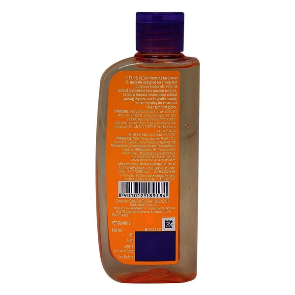 Clean And Clear Foaming Face Wash 100 ml