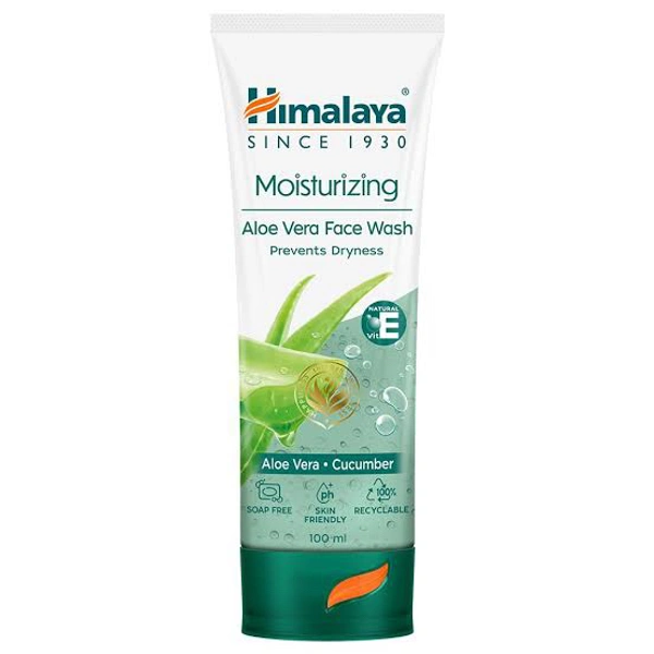 Himalaya Face Wash Aloe Vera Moisturizing, 100 ml