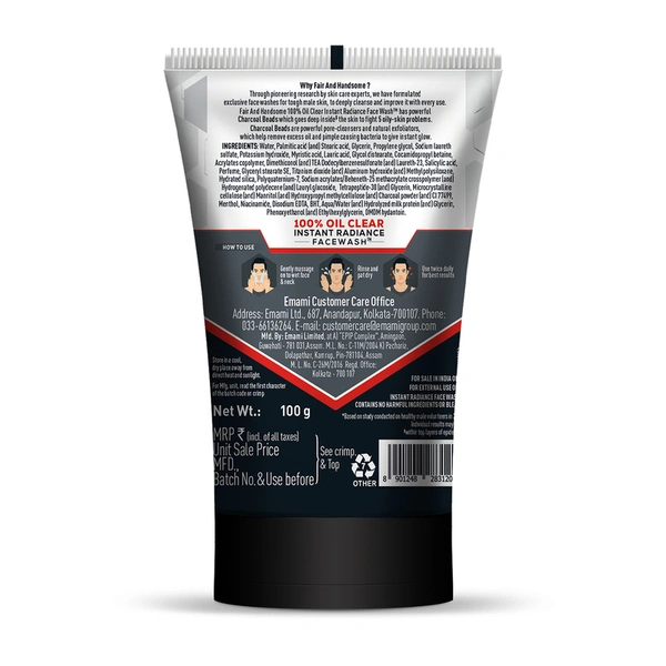 Fair And Handsome Face Wash Oil Clear 100 g