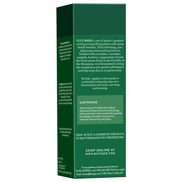 Biotique Cucumber Pore Tightening Refreshing Toner 120 ml