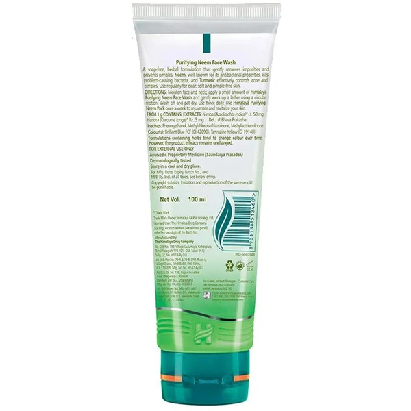 Himalaya Purifying Neem Face Wash 100 ml