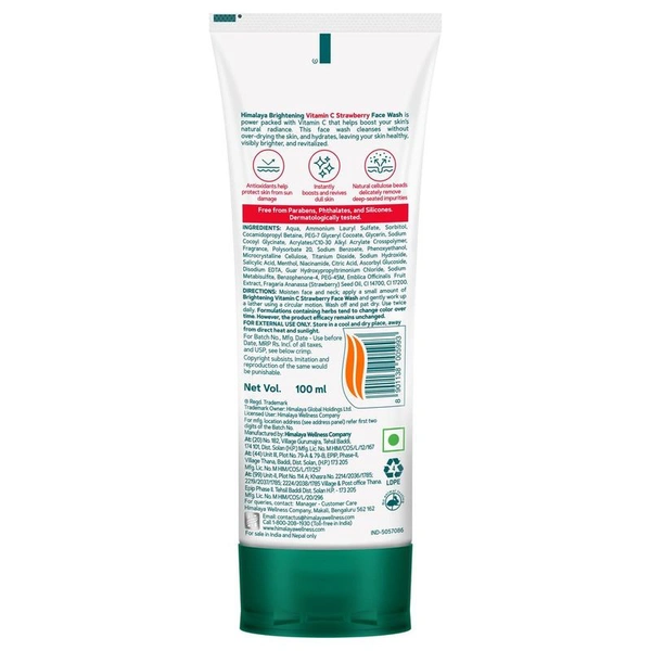 Himalaya Strawberry Vitamin C Face Wash 100 ml