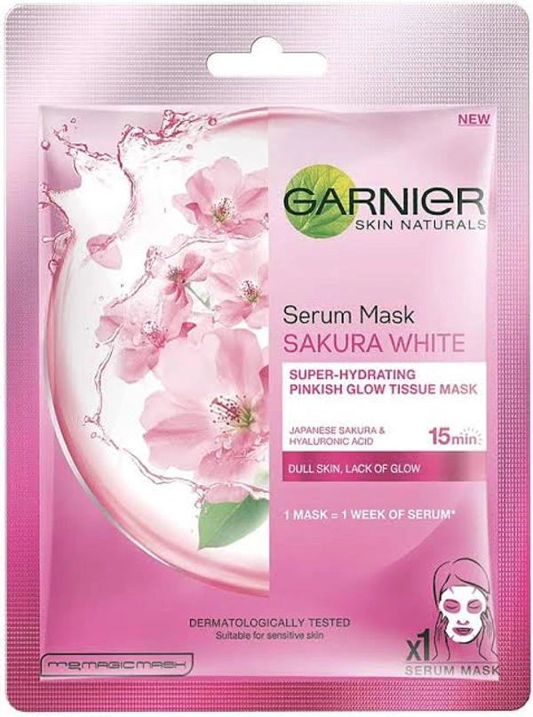 Garnier Sakura White Mask Pinkish Glow Mask 32 g