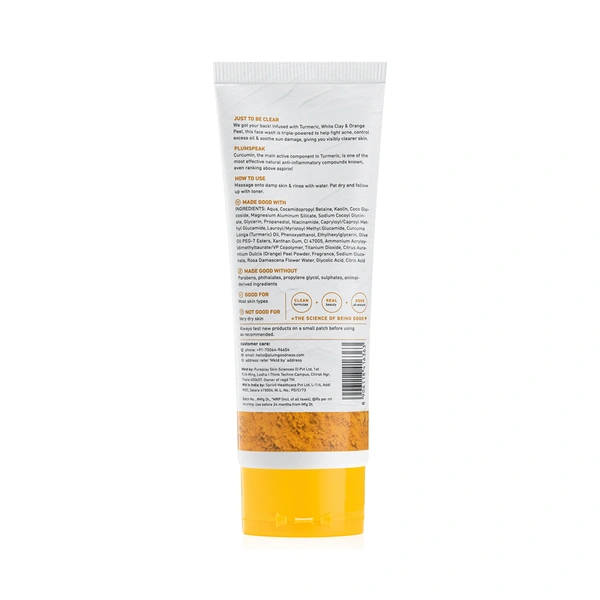 Plum Turmeric And White Clay Facewash 100 ml
