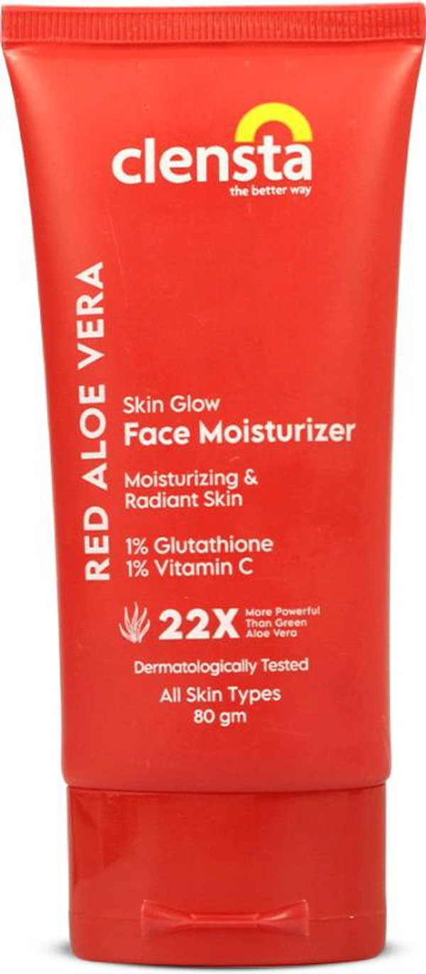 Clensta Red Aloe Vera Face Moisturizer With Vitamin C 80g
