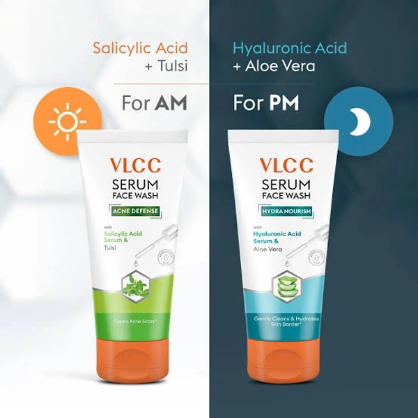 VLCC Serum Facewash Tulsi 150ml + Aloe Vera 150ml