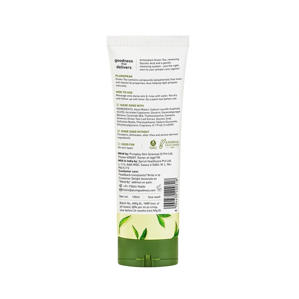 Plum green Tea Pore Cleansing Face Wash100 ml