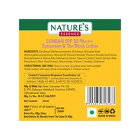 Nature's Essence Sunban Sunscreen SPF 50, 60 ml
