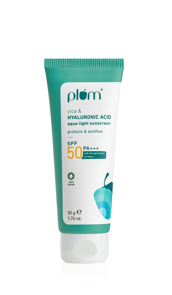 Plum Cica And Hyaluronic Acid SPF 50 Sunscreen 50 g