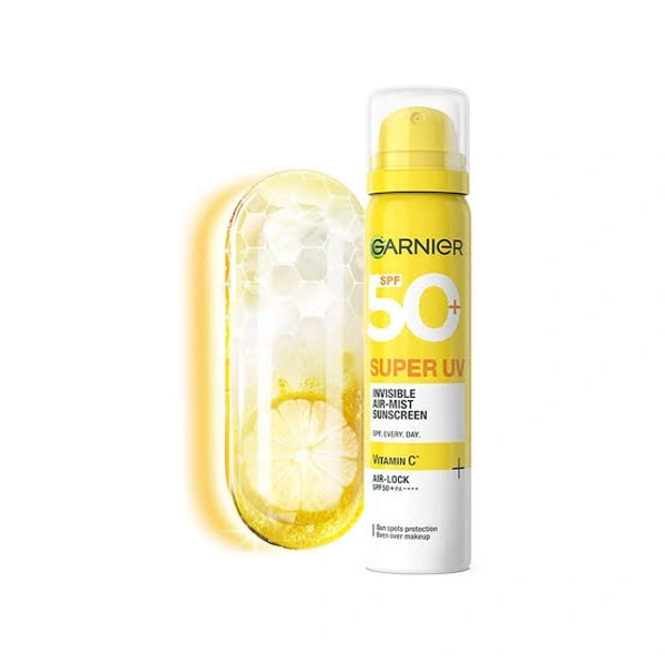 Garnier Super UV Invisible Air Mist Sunscreen SPF 50, 75ml